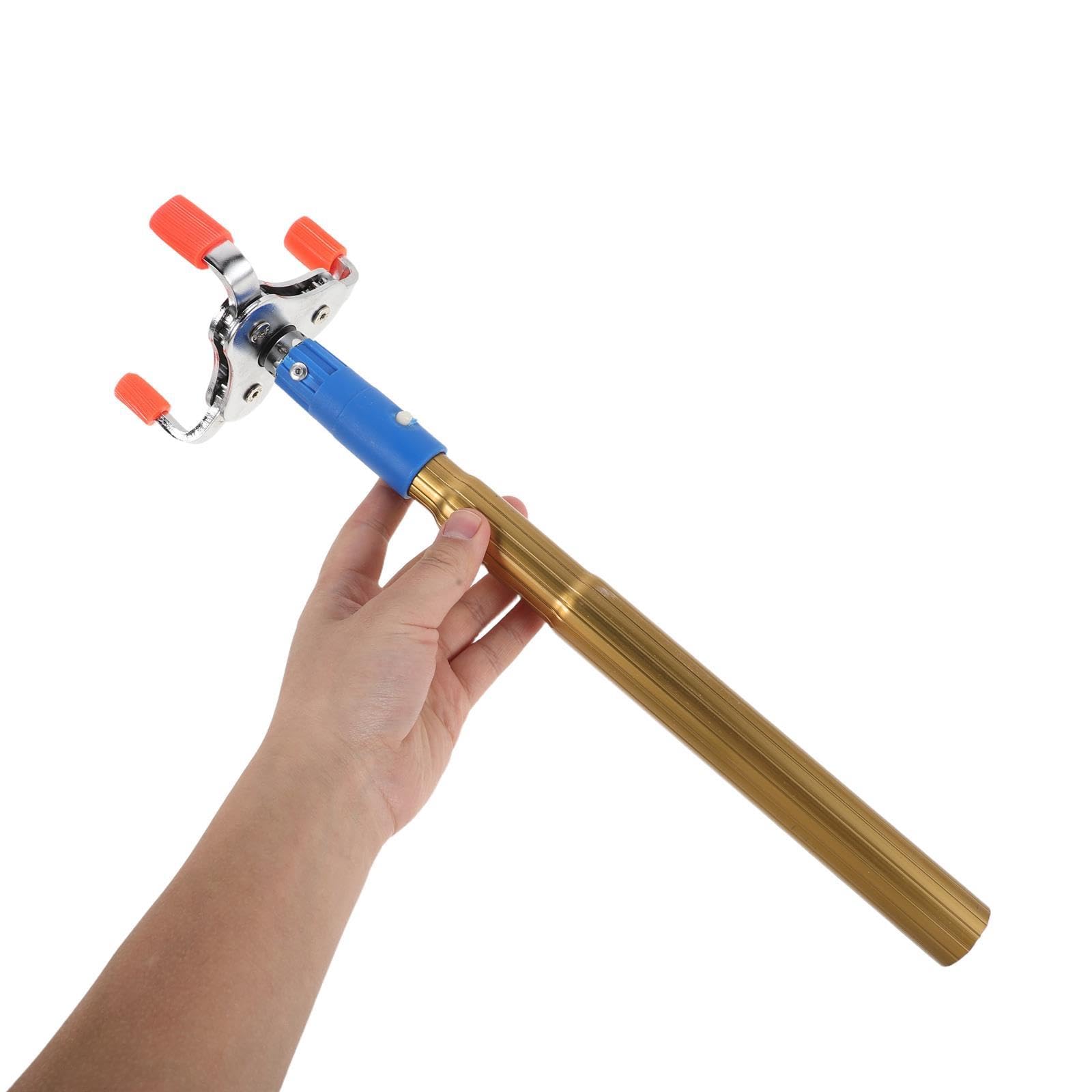 1 Set Rauchmelder-Entfernungsgerät – Greiferkopf mit 37 cm Langer Stange zur Montage und zum Austausch von Rauchmeldern – Sicherheitswerkzeug für hohe Decken, Größe S