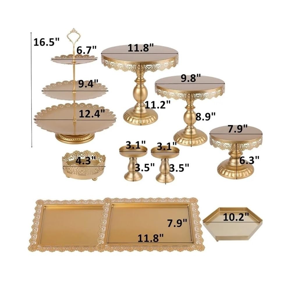 Présentoir à Gâteaux 10 Cake Racks, Metal Paper Cup Display Rack, Dessert Tray, , Fruit Candy