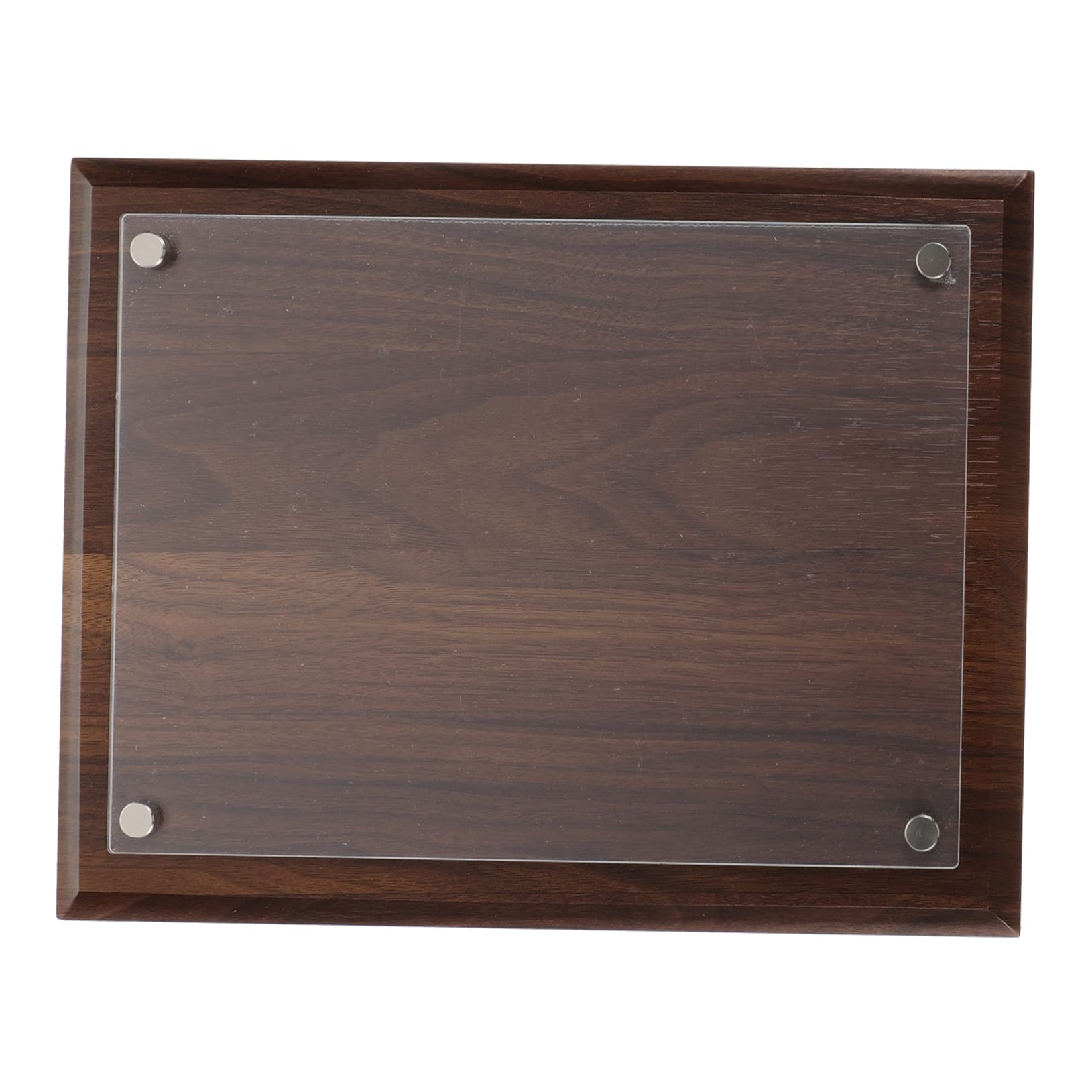 Cadre photo bois transparent pour diplôme et décoration de bureau