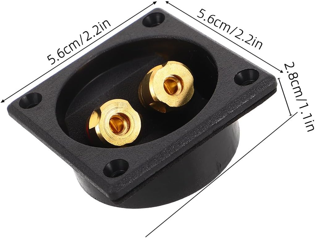MAGICLULU 3pcs Speaker Wire Terminal Box with Anti-Loose Design Versatile Speaker Connector for Home Car Subwoofer Audio Systems Secure Wiring for DIY Sound Setup