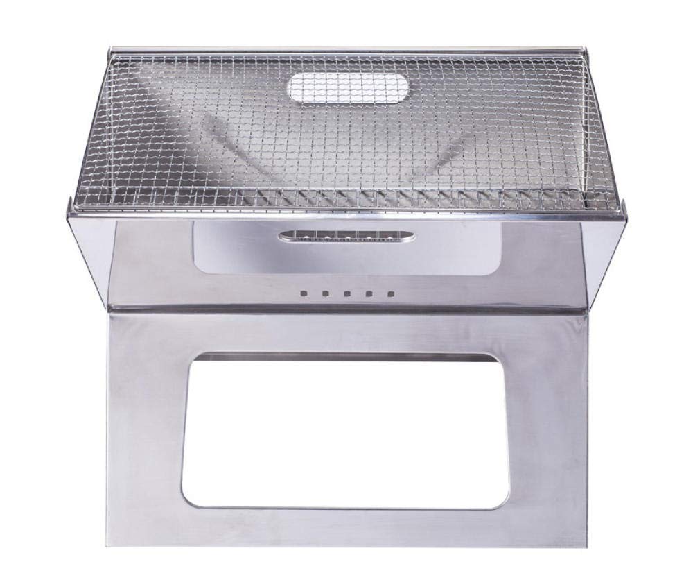 Parrilla de carbón ajustable | Ideal para parrilla plegable portátil para llevar sobre la marcha