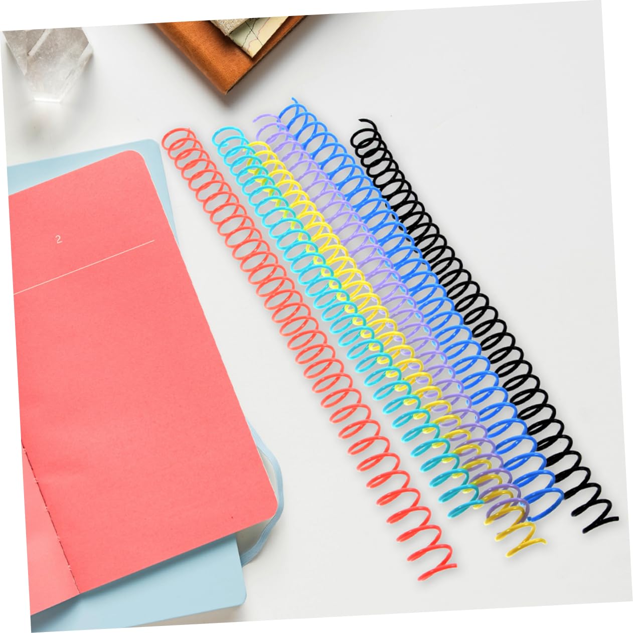 OSALADI 4 Set Libro Della Bobina Spirale Legante Spirali Per Rilegatura Di Quaderni Sciolto Anelli Raccoglitori A Fogli Mobili Anelli Per Blocco Note A Fogli Mobili Plastica 12 Pezzi * 4