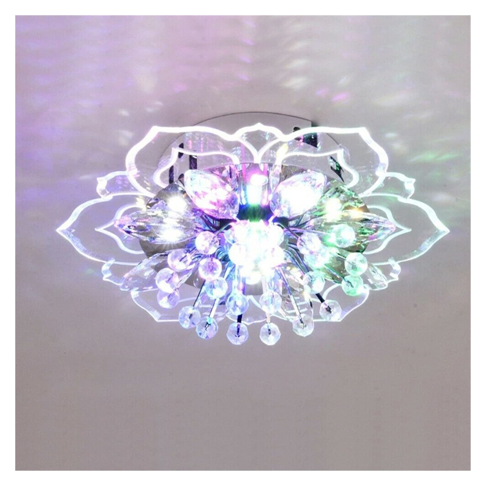Lustre créatif moderne LED en cristal pour illuminer un grand salon contemporain