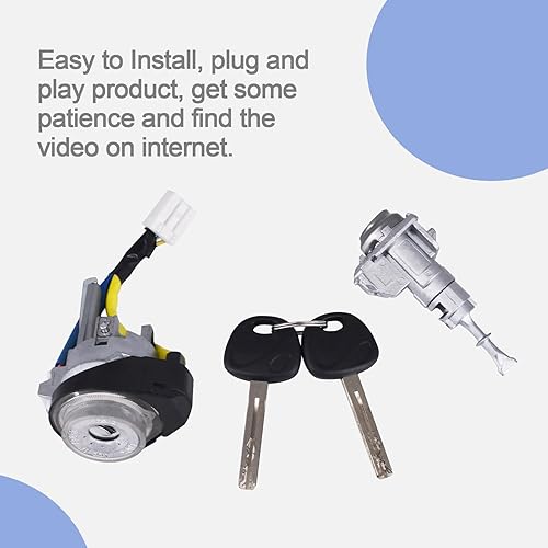 Miniatura 4 de 81900-1WK00 Interruptor de cilindro de bloqueo de encendido con cilindro de bloqueo de puerta del lado izquierdo del conductor 819702TA00