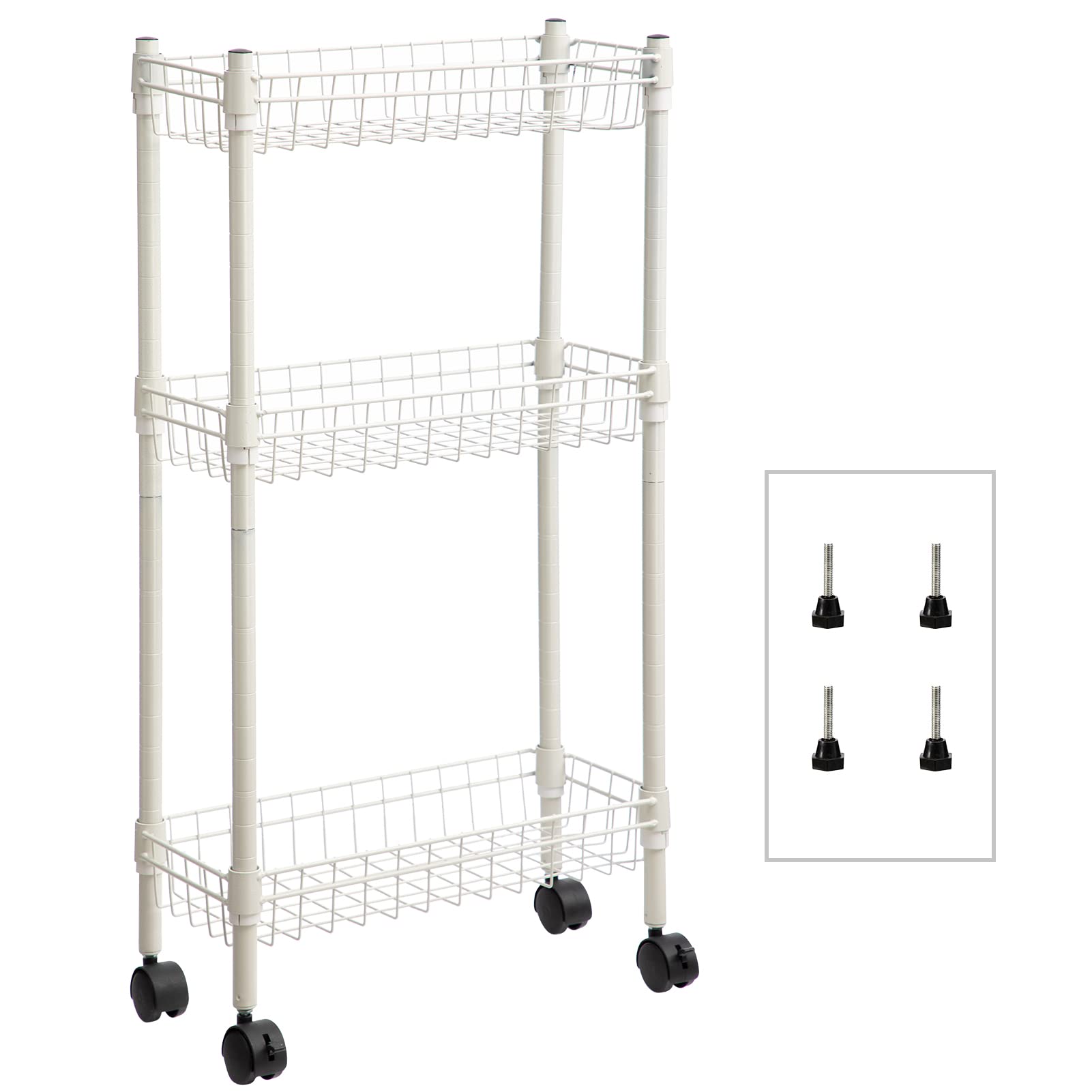 Buy ALIMORDEN 3 Tier Storage Shelf Tower Rack for Small Space