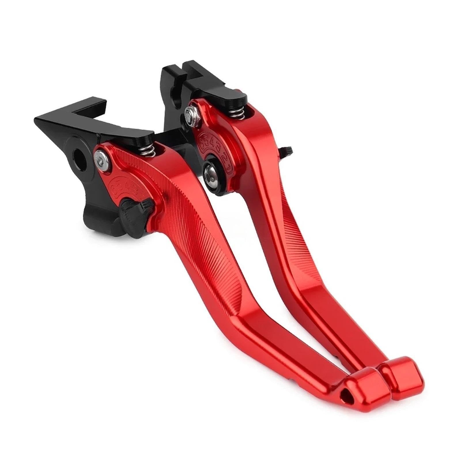 Zyfto Red Motorcycle Clutch And Brake Lever Set For Yamaha Mt07 Mt09 For Tracer 700 For Tenere Xsr Motorcycle Brake Clutch Lever(Red)