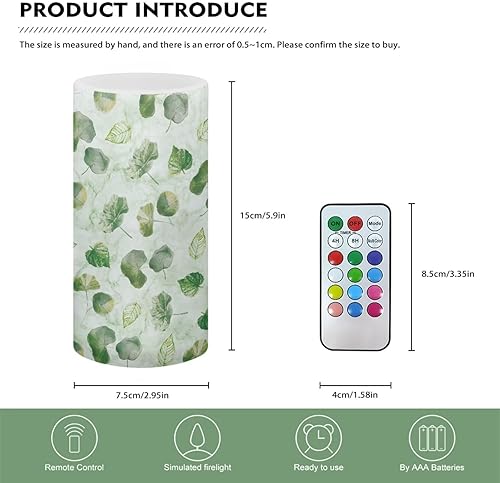 Vista 125 de Velas LED sin llama personalizadas que funcionan con pilas con temporizador remoto que cambia de color, personaliza fotos y texto, hazlo tú mismo tu