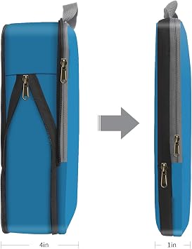 Eono Compression Packing Cubes, Luggage Organiser Set, Extensible Suitcase Organiser, Packing Organisers for Suitcases, Packing Cubes for Travel or Home Storage - Dark Blue, 4 Set