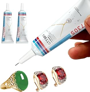 Comprar Cola Blanca Manualidades,Pegamento para Joyas,2pcs Pegamento Instantáneo Extra Fuerte,Cola Transparente,Pegamento Extrafuerte,Unión de Precisión para Arte, Joyería, Bricolaje
