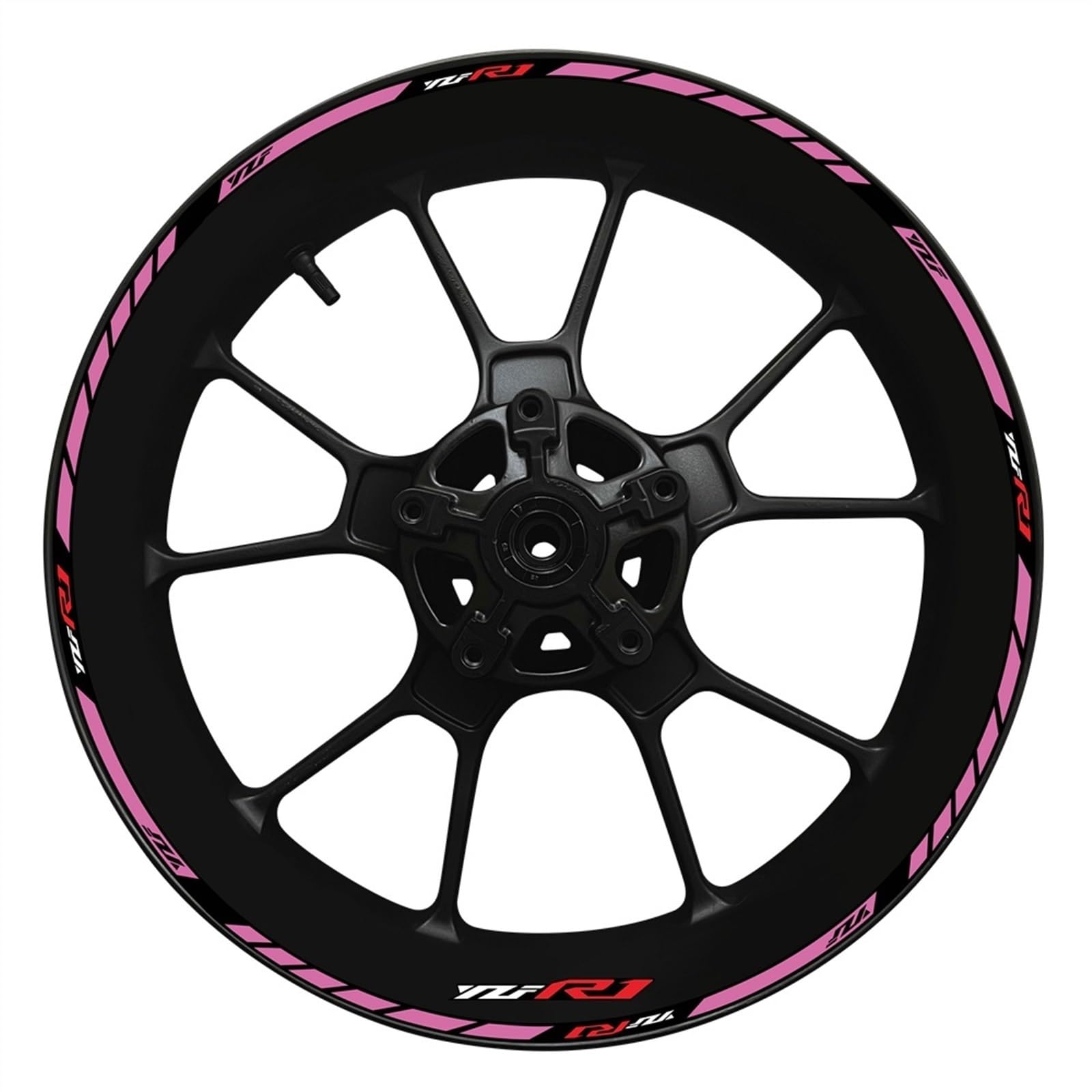 Motorcycle Wheel Hub YZF R1 Decal Decoration Set Rim Modification Reflective Sticker for Yamaha YZFR1 2022 Decorative(Color6)