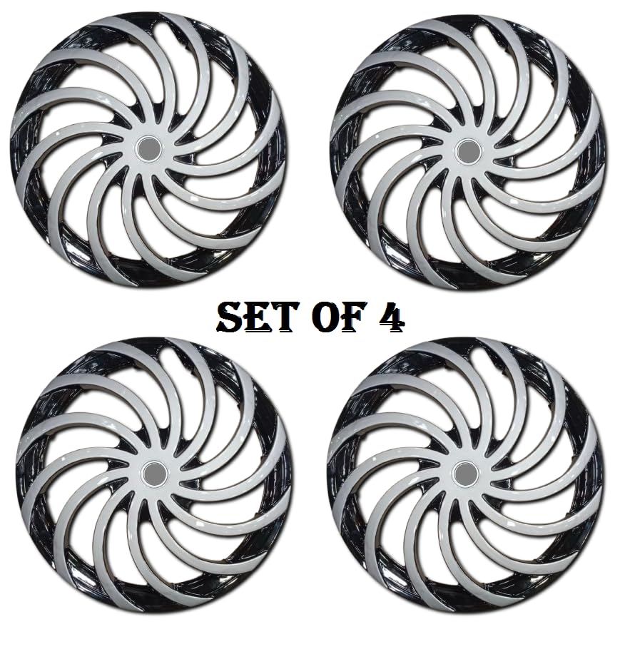 Image of Snake Design Wheel Cover Available in 12,13,14,15,16,17 inch Inch Wheel Cap Universal Model Press Fitting Set of 4 Pcs (Thar Roxx 18 Inch, 18)