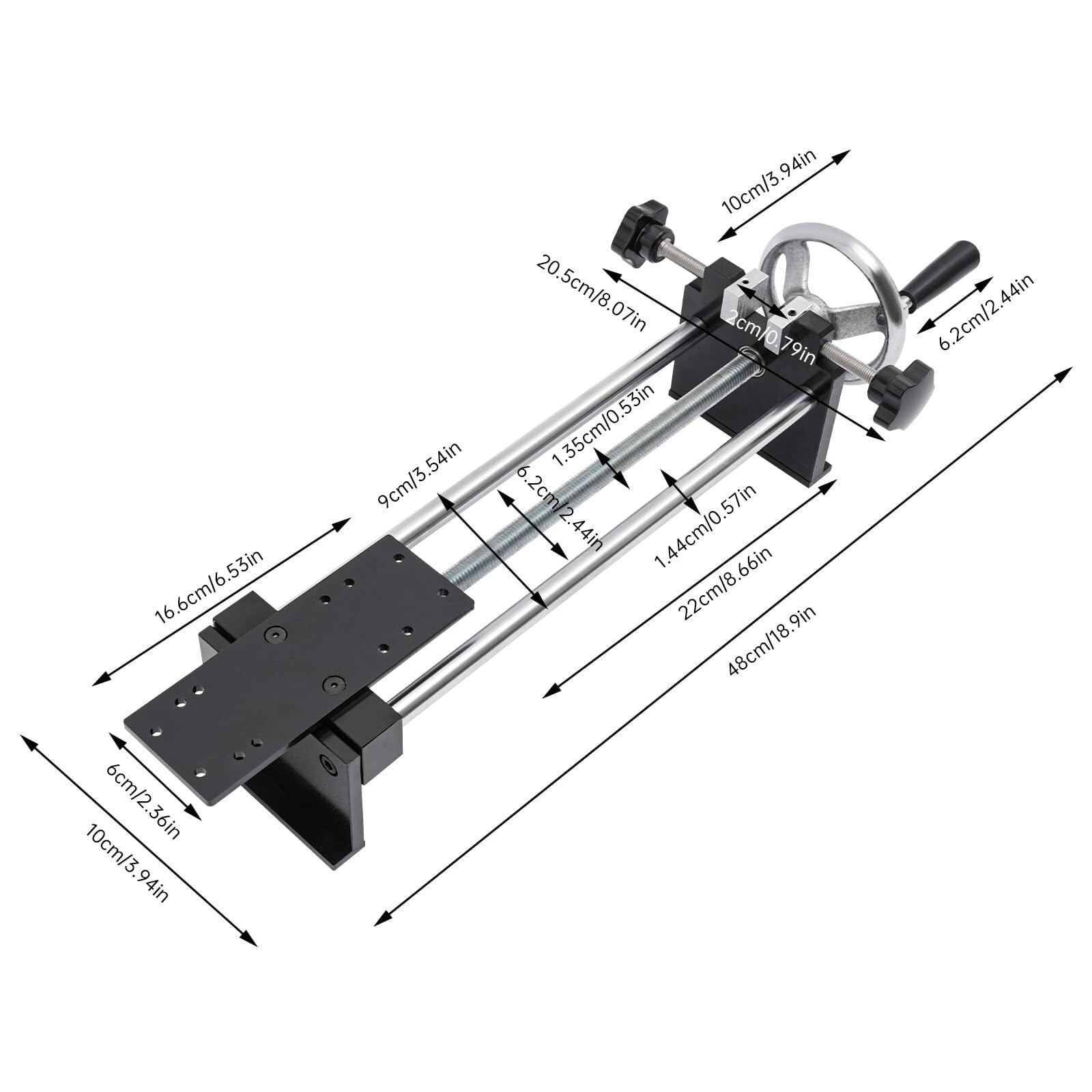 Supporto per dinamometro Supporto for misuratore di Forza, banco Prova Forza Push Pull, banco Prova Tensione, banco Prova Forza Manuale Calibro Push Pull for Prove di Compressione e Tensione