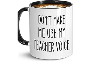 Don't Make Me Use My Teacher Voice: The Perfect Coffee Mug for Educators