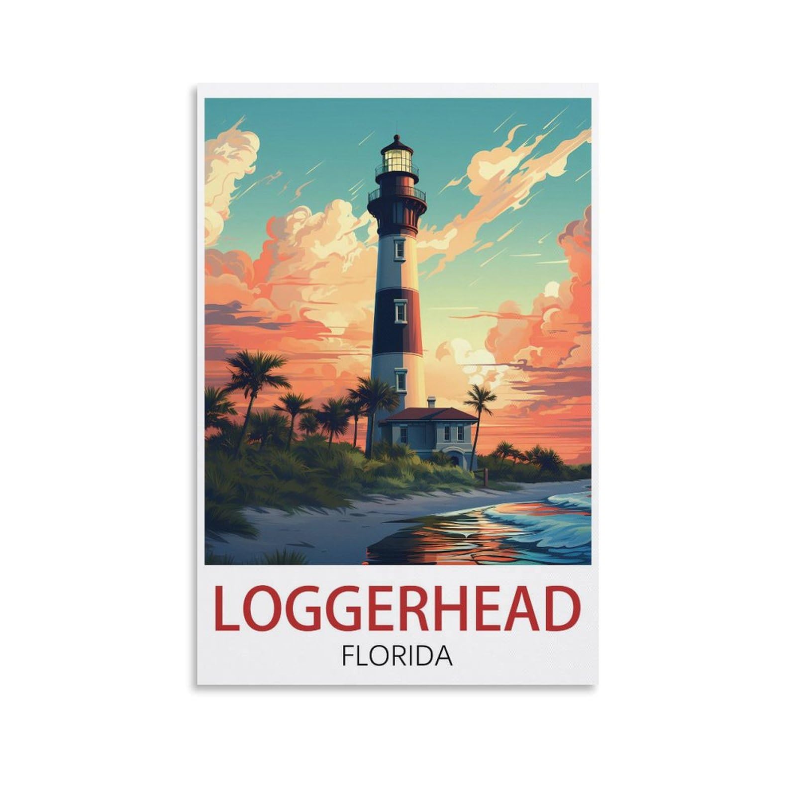 EZMLFA 5D Diamond Art Kits Adults,Loggerhead Floridas,Round Dots Diamond DIY Kits Pictures for Wall Decor Home Office Decoration 30x40cm