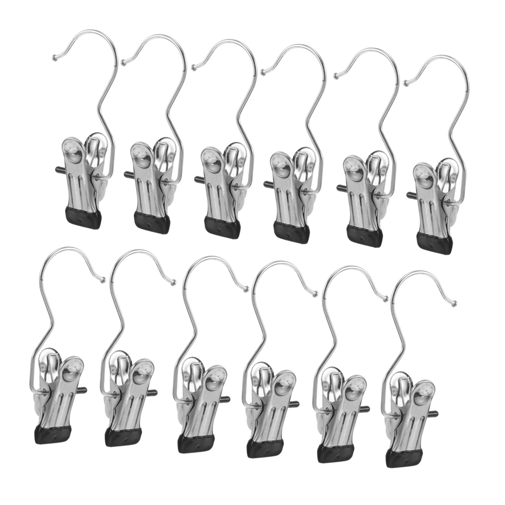Mollette Clip Pezzi Inox in Argento per Bucato 80 Acciaio