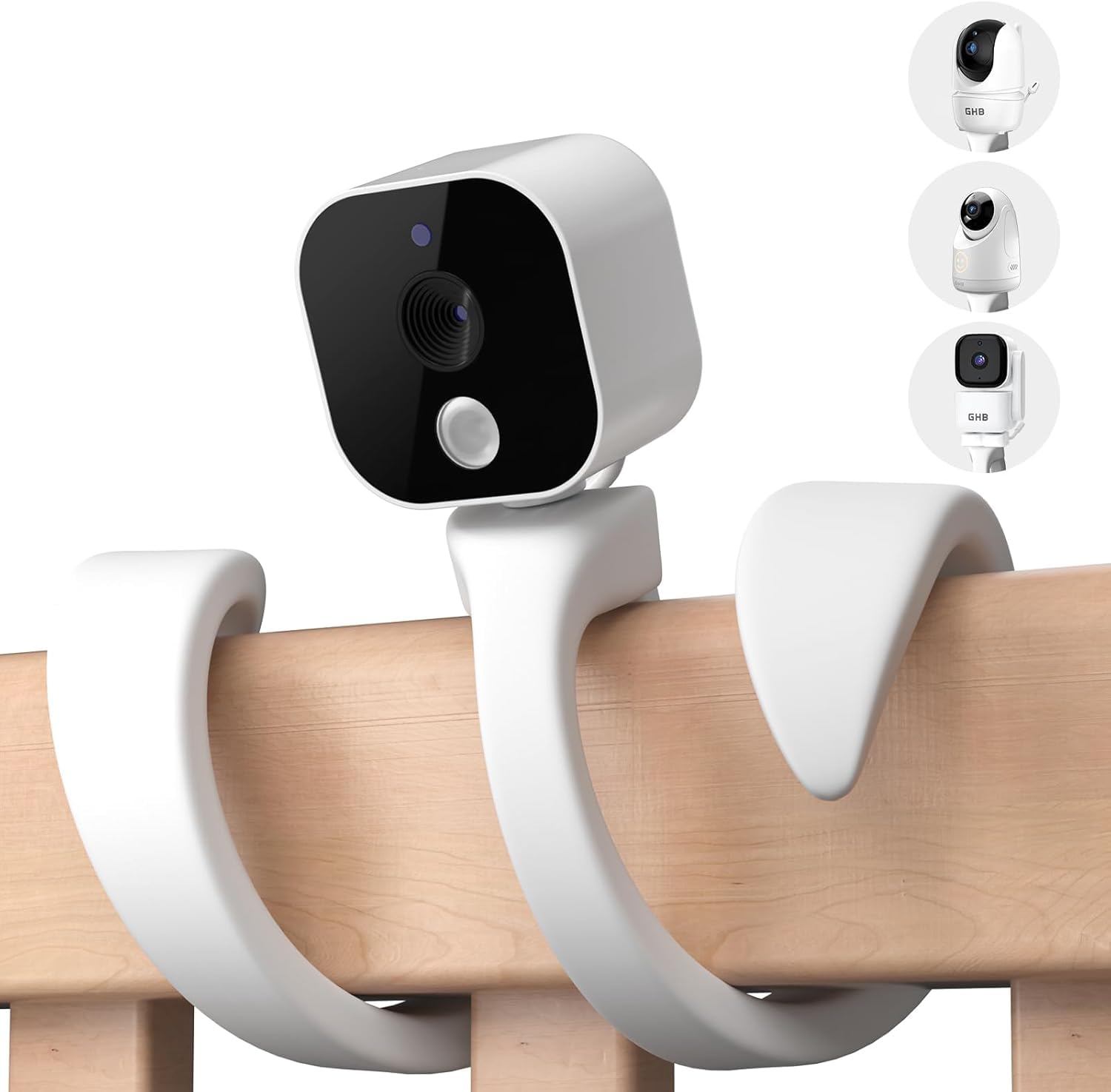 GHB Babyphone Halterung Baby Kamera Halterung für Kinderzimmer Flexibel Faltbar Kompatibel mit den Meisten Video-Babyphone