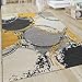 Produktbild Paco Home Teppich Wohnzimmer Muster Modern Kurzflor Abstrakt Kreise In Gelb Grau Weiß, Grösse:160x230 cm