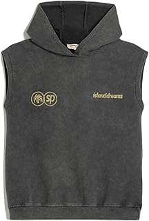 سويت شيرت بغطاء للرأس للأولاد من كوتون، مقاس كبير