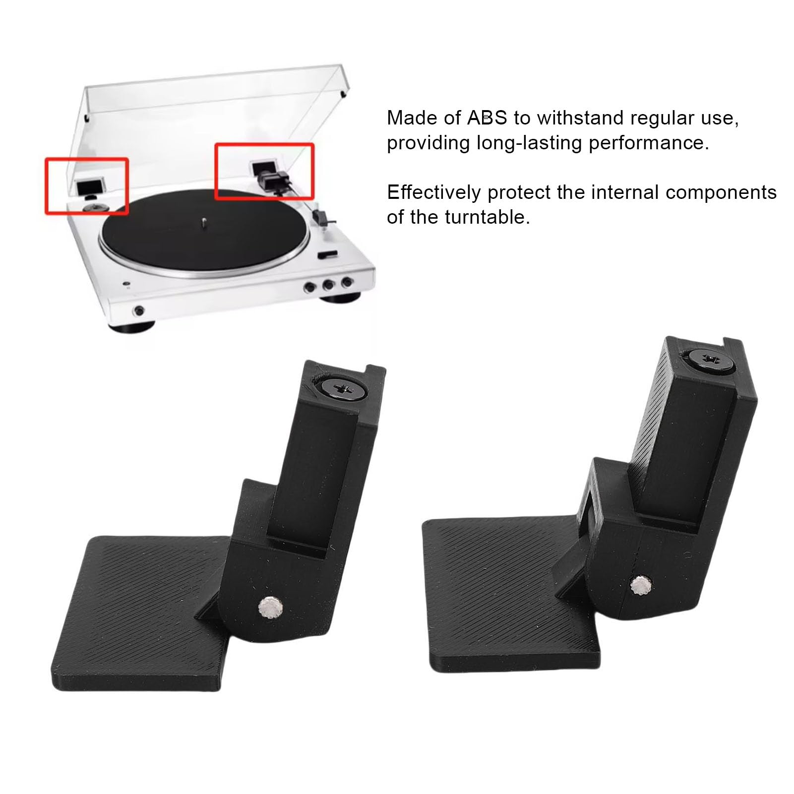 FILFEEL Technica Cerniere Copertura Giradischi – Cerniere di Ricambio per Giradischi LP120 LP60X LP140 LP5 LP3 LP70X PS-HX500 Dual CS 429 a Trazione Diretta – Confezione da 2 in Plastica ABS