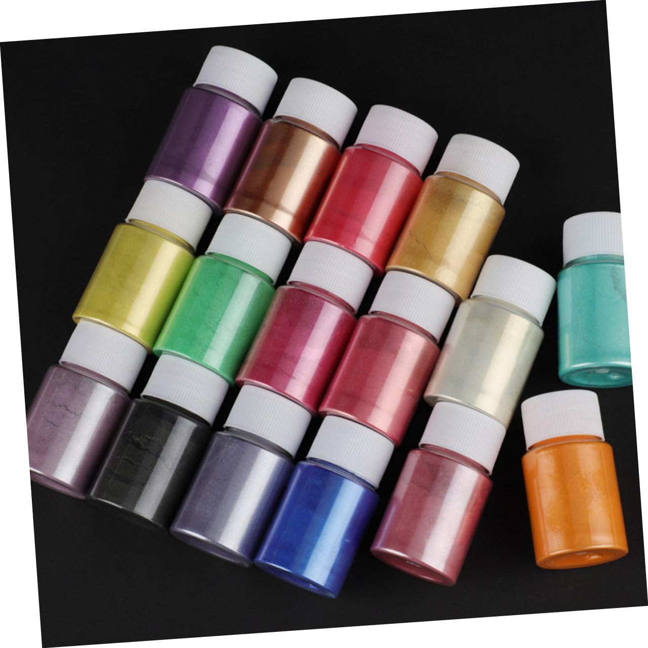 DIY Craft Supply Bottles of Pearlescent Pigment Powder for Soap Making Tablets Boys and Girls Safe