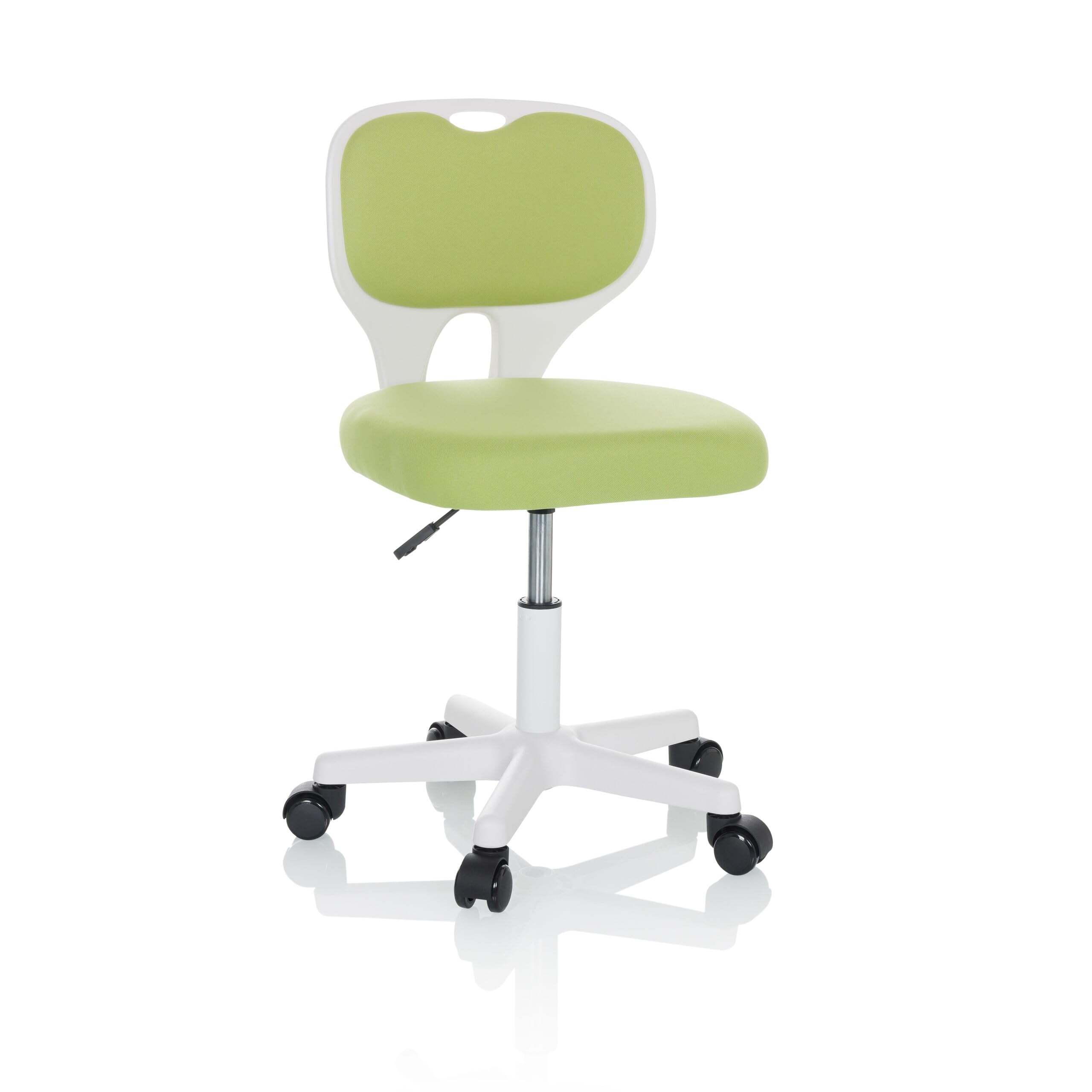 hjh OFFICE Silla de Escritorio KIDDY Top W Infantil de Tela Silla giratoria, Crece con el niño, Verde, 736427