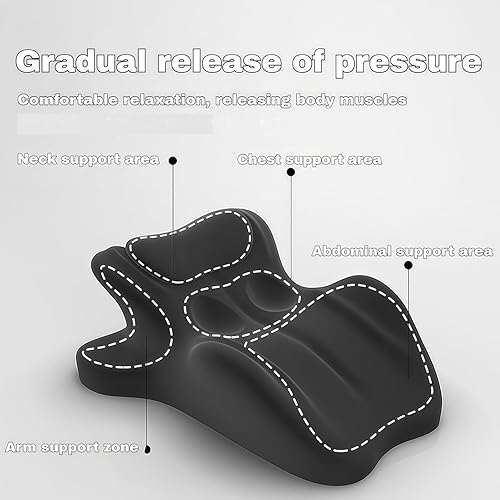 Miniatura 4 de Almohada ergonómica de espuma viscoelástica, almohada de punto dulce, almohada de lectura para cama, soporte ergonómico para dolor de espalda,