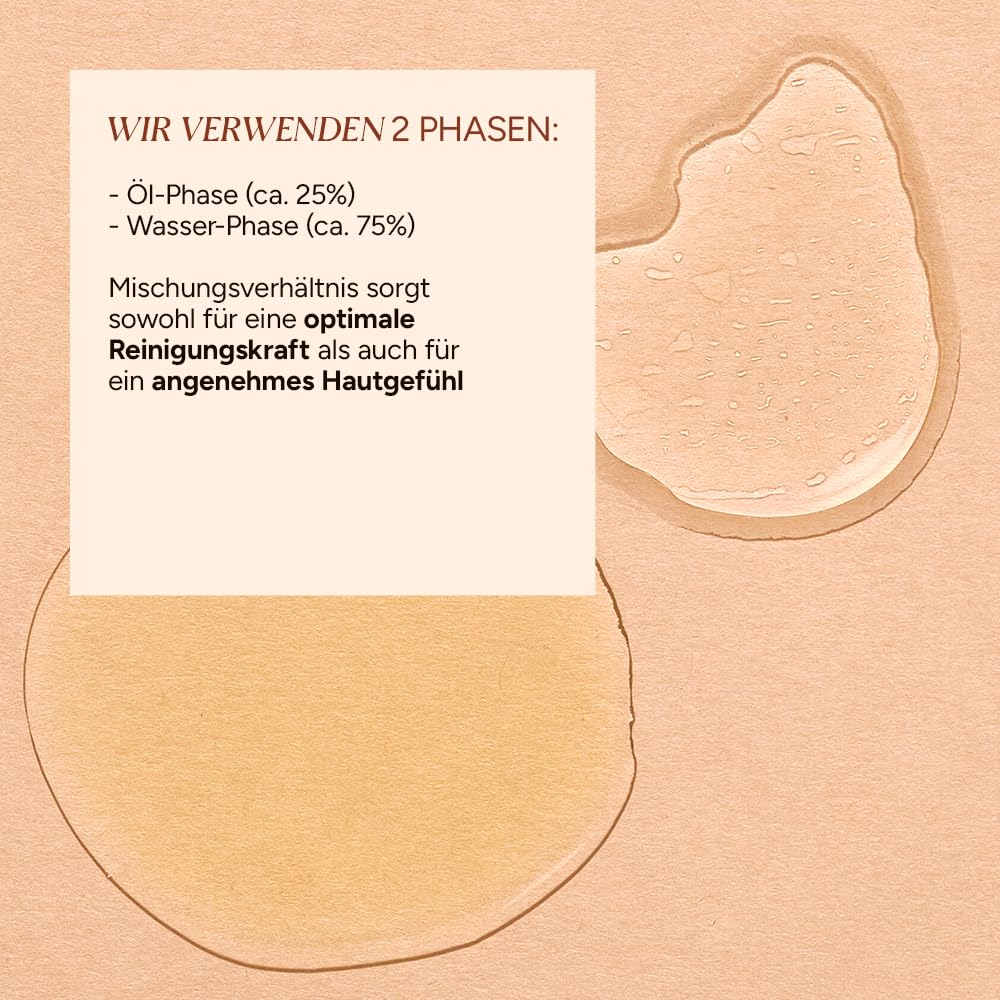JUNGLÜCK 2-Phasen Make-up Entferner - Vegan | Flüssiger Makeup Remover befreit Augen & Lippen sanft von wasserfestem Make-up | Beruhigende Reinigung für die empfindliche Augen- und Lippenpartie