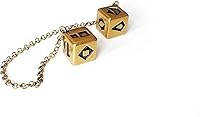 Vista 3 de Dados de metal real Lucky Sabacc - Han Solo (oro antiguo)