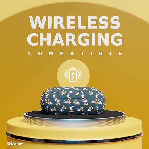 Miniatura 5 de Disney Mickey Mouse - Auriculares Bluetooth con funda de carga, auriculares inalámbricos Bluetooth con micrófono integrado y 30 horas de tiempo de