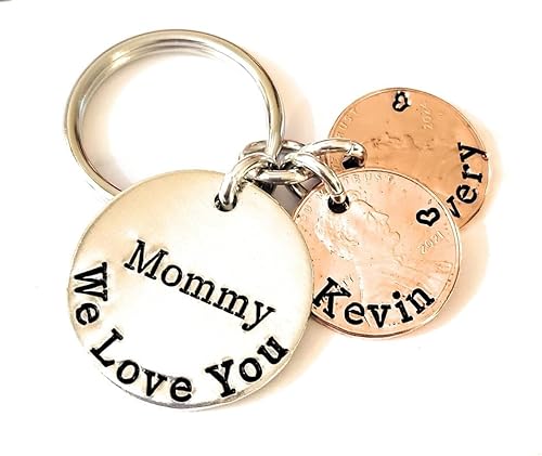 Miniatura 3 de Tucker's Trinkets And Treasures Personalized Bar, We Love You Key Chains, Gift for Mom, Gift for Dad, Family Names