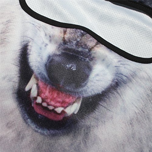 Image of WTACTFUL 3D Animal Ears Balaclava, Breathable Face Mask for Halloween