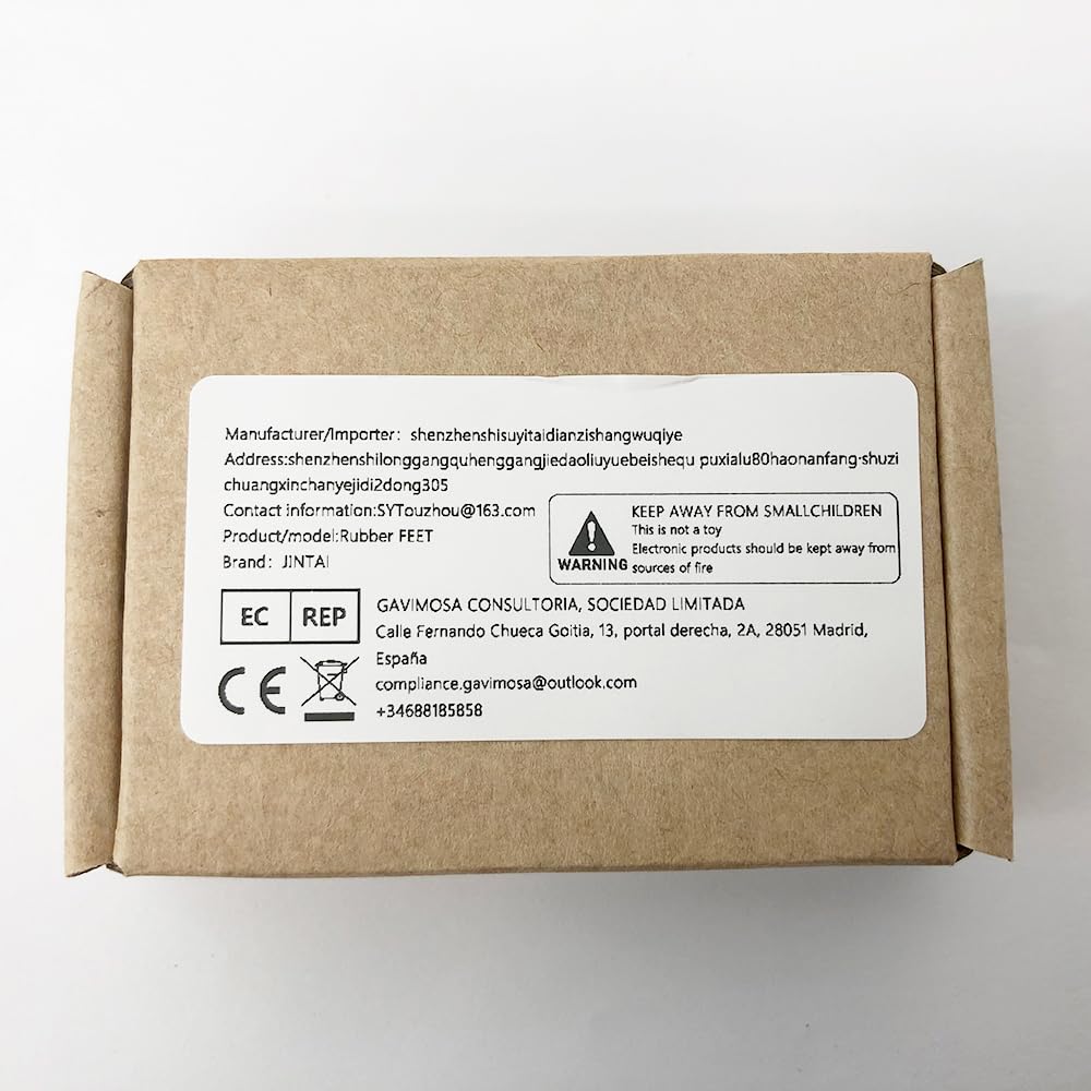 JINTAI (1 Set 4 Pezzi Striscia di Piedi in Cassa Inferiore del Computer Portatile Argento per HP Pavilion 14-CE TPN-Q207