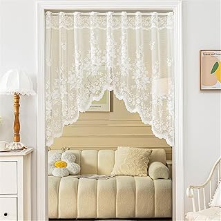 White Lace Curtain Valance