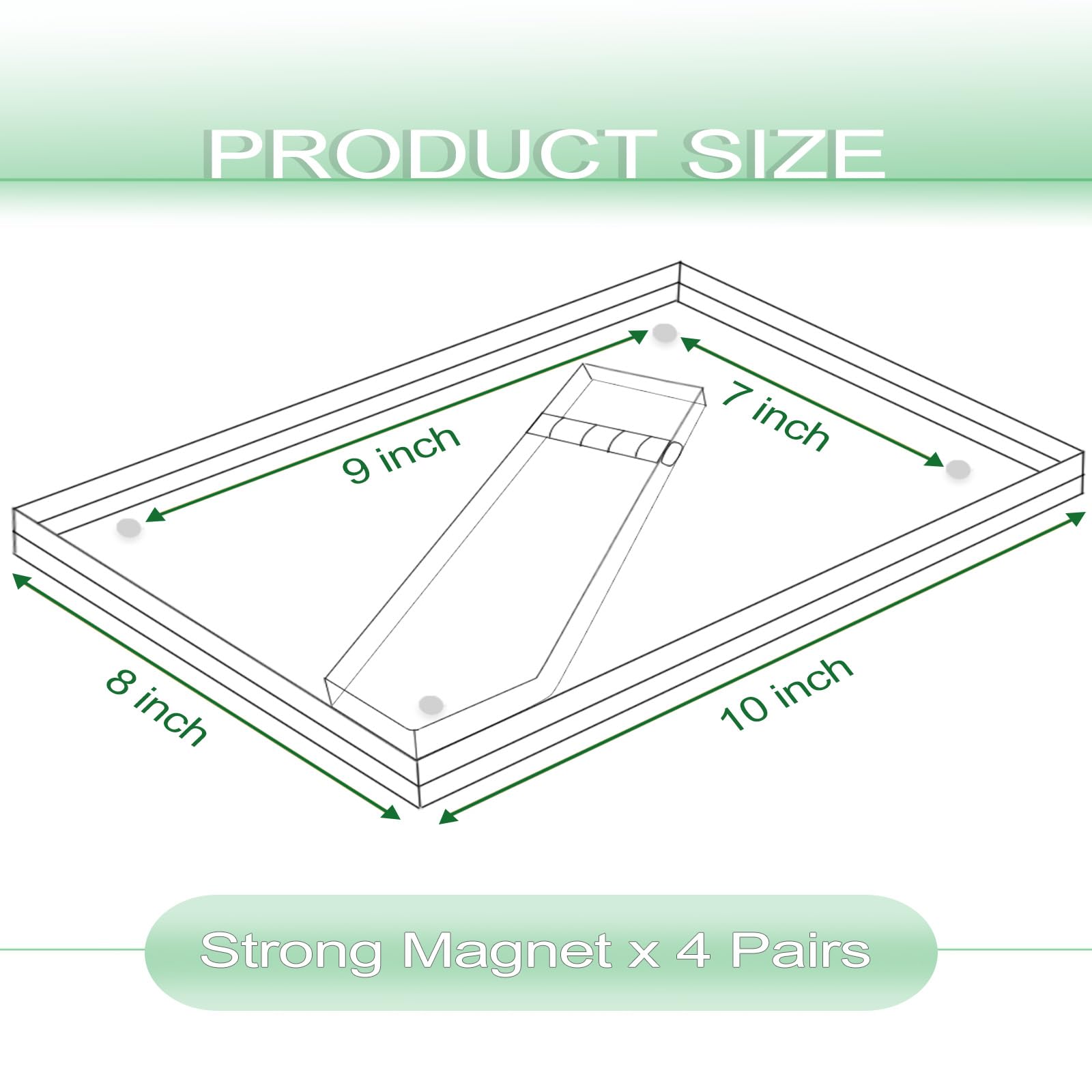 1 confezione (20 × 25) cornici magnetiche trasparenti in acrilico trasparente autoportante Lucite blocco cornice senza cornice da scrivania per casa ufficio