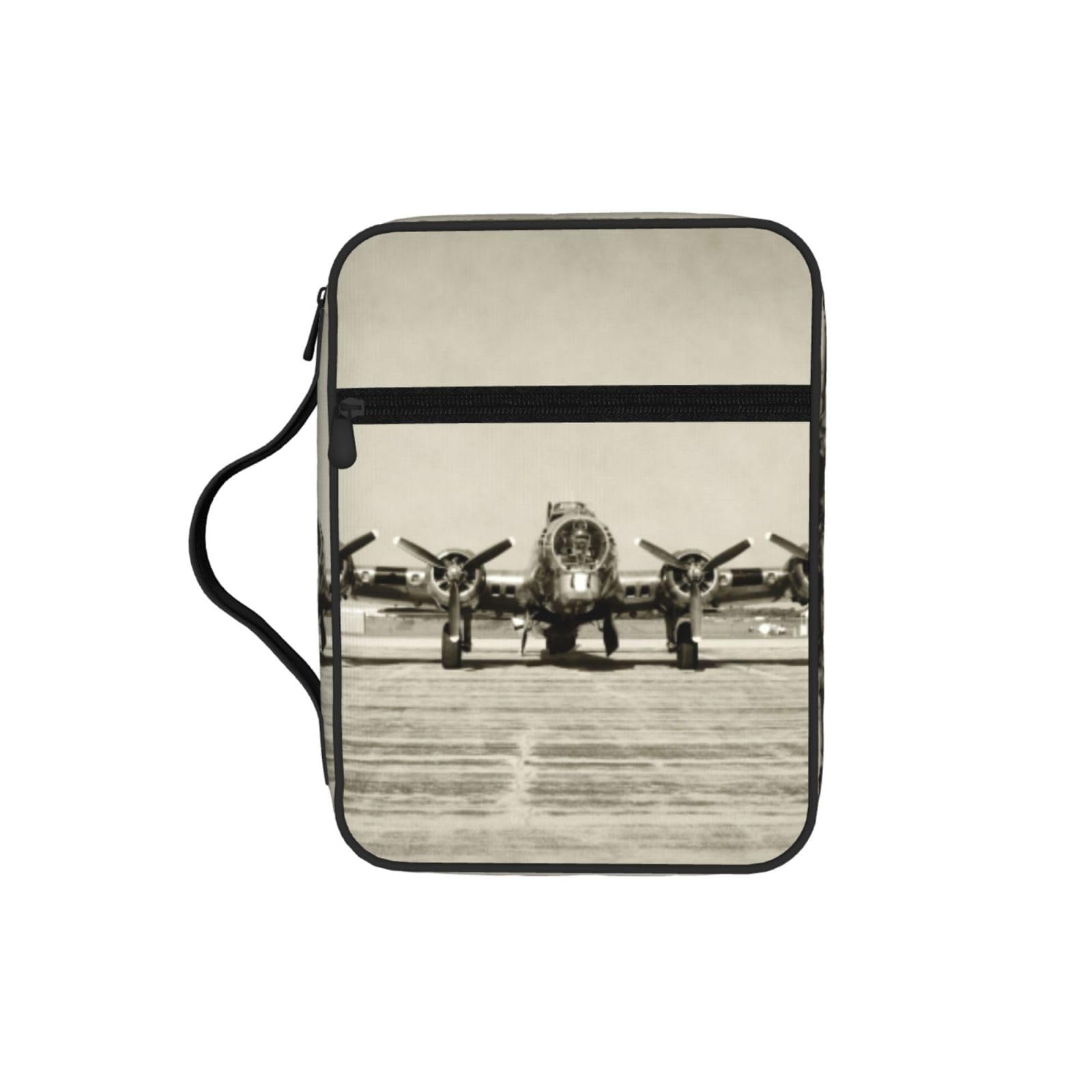 Airplane Art Bible Cover Case Waterproof Bible Bag With Handle Organizer Storage Book Cover For Bible Study