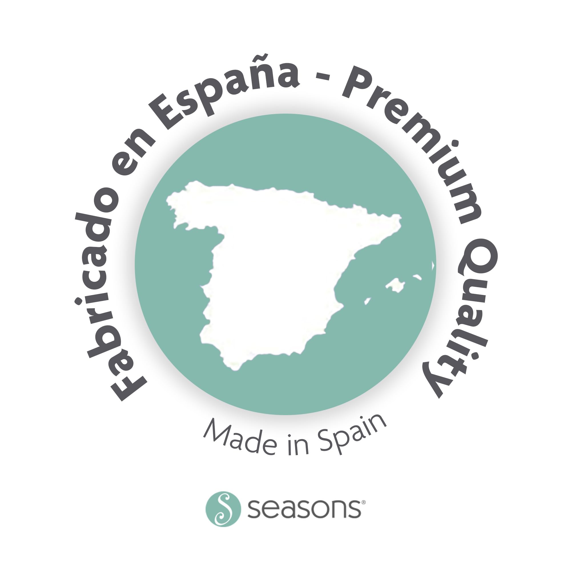 SEASONS - Pack 2 Almohadas Viscoelásticas 80 cm, Antiácaros y Antibacterias, Tejido con Hilo de Plata y Aloe Vera, Doble Funda, Tratamiento con Limpieza de Ozono, Fabricado en España