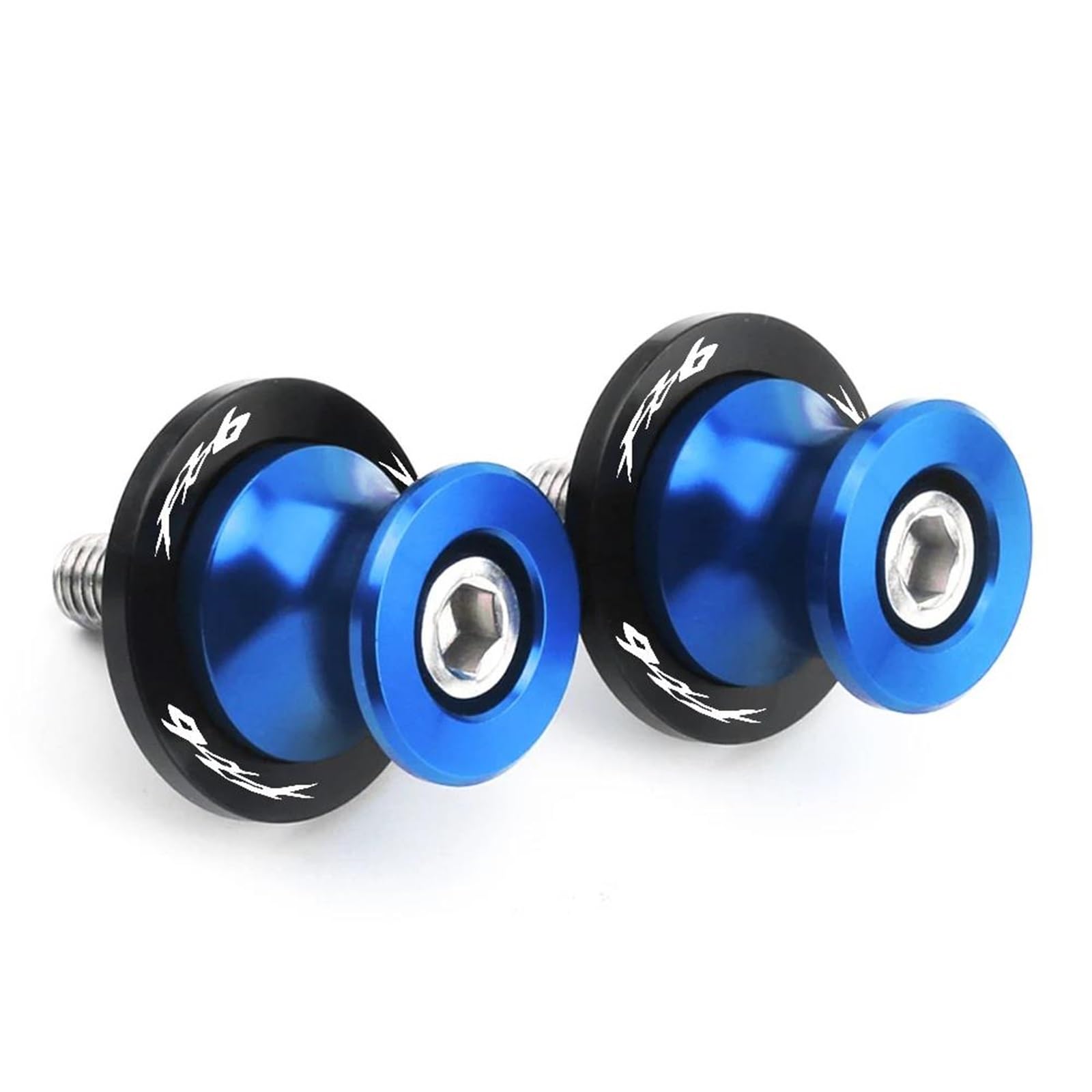 Vis support moto CNC M6 bleu pour béquille d'atelier FZ1 FZ6 FZ8