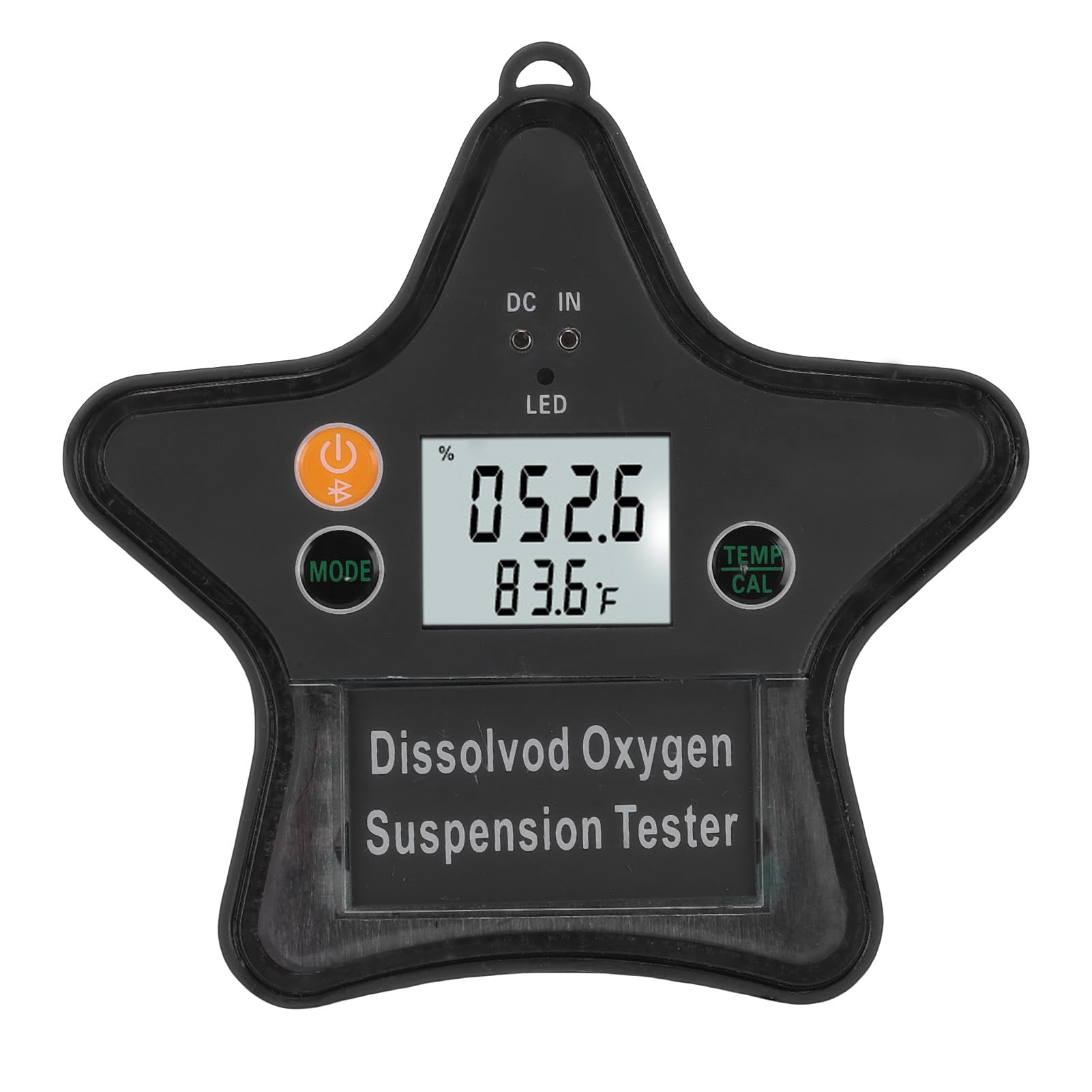 Focket Misuratore di Ossigeno Disciolto, Misuratore Digitale della qualità Dell'acqua, Analizzatore di Ossigeno Galleggiante a Tenuta con Bluetooth, App Multilingue