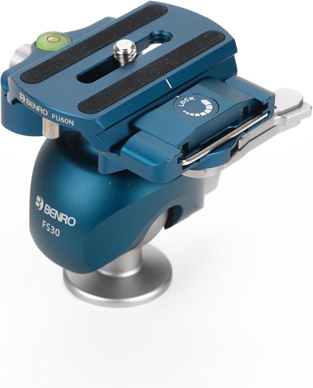 Rótula de bola para trípode Benro FS30 | Cabezal panorámico superior con liberación tipo Arca y capacidad de 10 lb para paisajes, fotografía macro y video