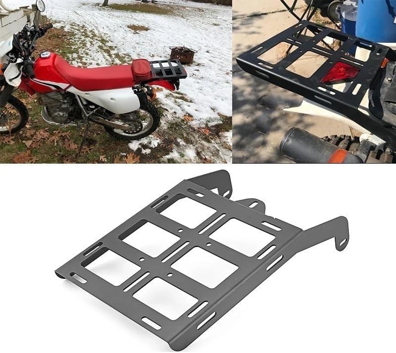 ため XR650L ため XR250L 1993-2016用 オートバイ用 ブラック スチール リアテール 荷物 カーゴラック ホル