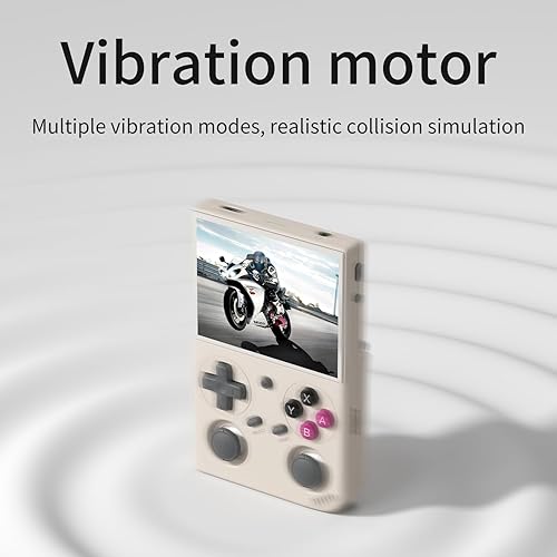 Miniatura 5 de Consola de juegos retro G350 con pantalla IPS de 3.5 pulgadas, sistema Linux, procesador RK3326, 4371 juegos integrados, 64 GB de almacenamiento,