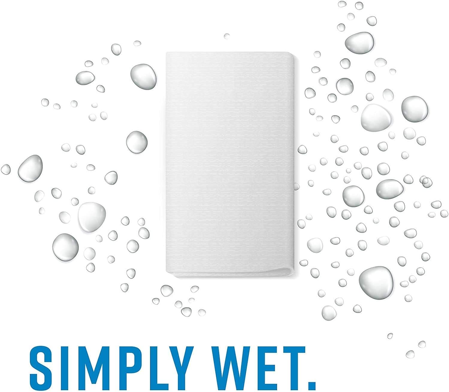 Simpleaf Flushable Wipes: Eco- Friendly, Thick and Effective, Paraben and Alcohol Free, Hypoallergenic and Safe for Sensitive Skin, Vitamin E with Soothing Aloe Vera (6 Packs)