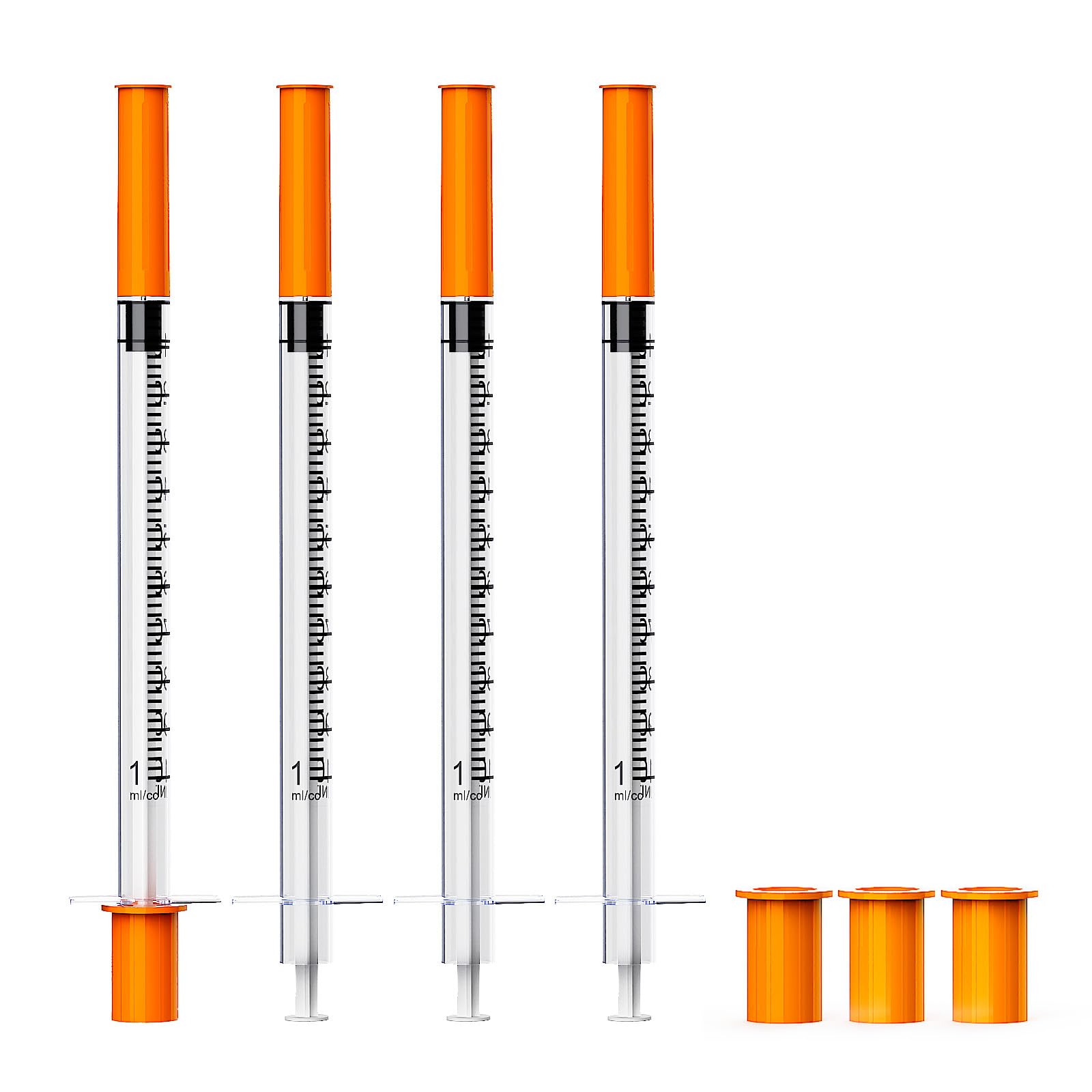 Lab Syringes - 100 Pack 1ml 31G -9