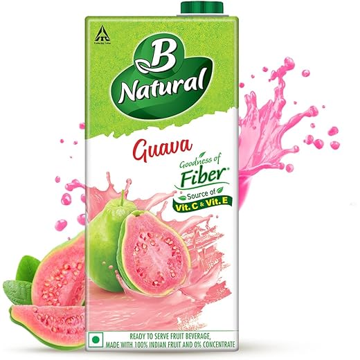 B Natural Guava Juice - Fiber Boost - 1 Litre