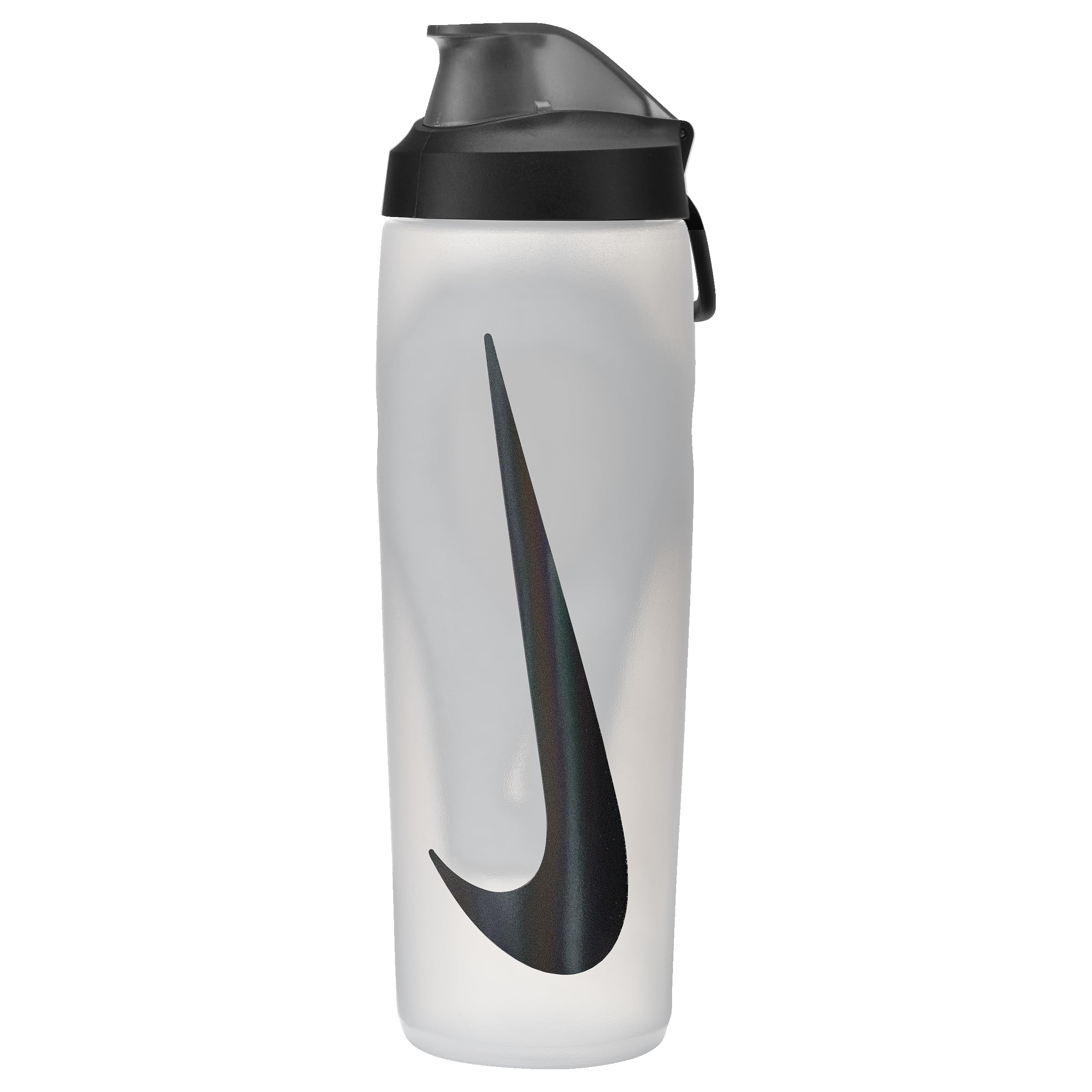 Nike Refuel Bottle Locking Lid 24oz 709 ml Water Bottle Sports Bottle Training Fitness Leakproof, Natural/Black/Black Iridescent