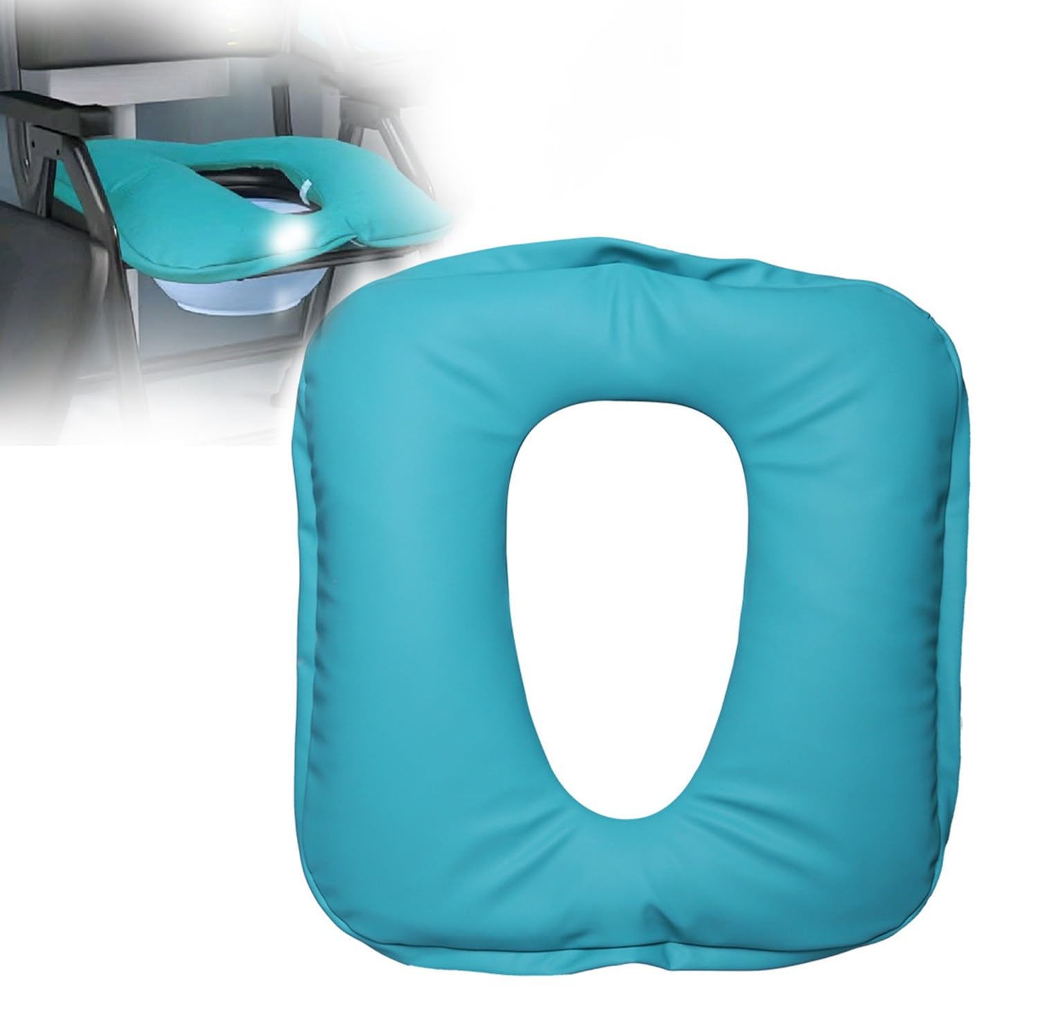 BLUEZY Cojin Antiescaras para Silla De Ruedas, Cojín para Inodoro De Cama Cojín para Hemorroides Y Coxis Unisex, Cojín Ortopedico para Ancianos Postrados En Cama Hombres Y Mujeres
