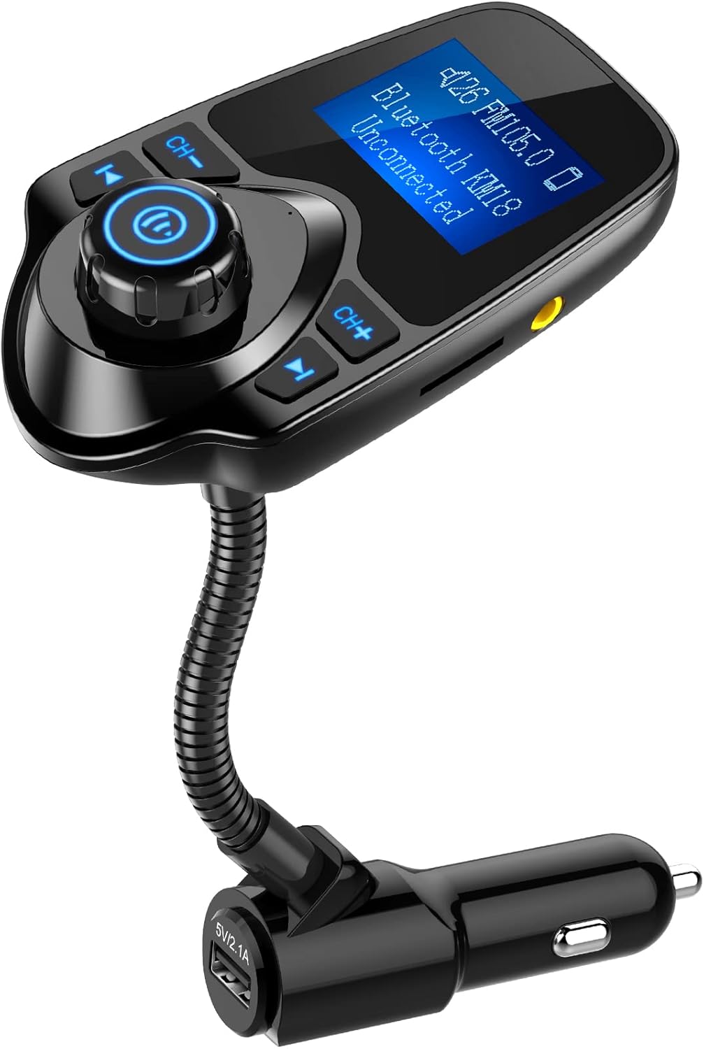 Nulaxy Car Bluetooth FM Transmitter [2024 Upgraded]