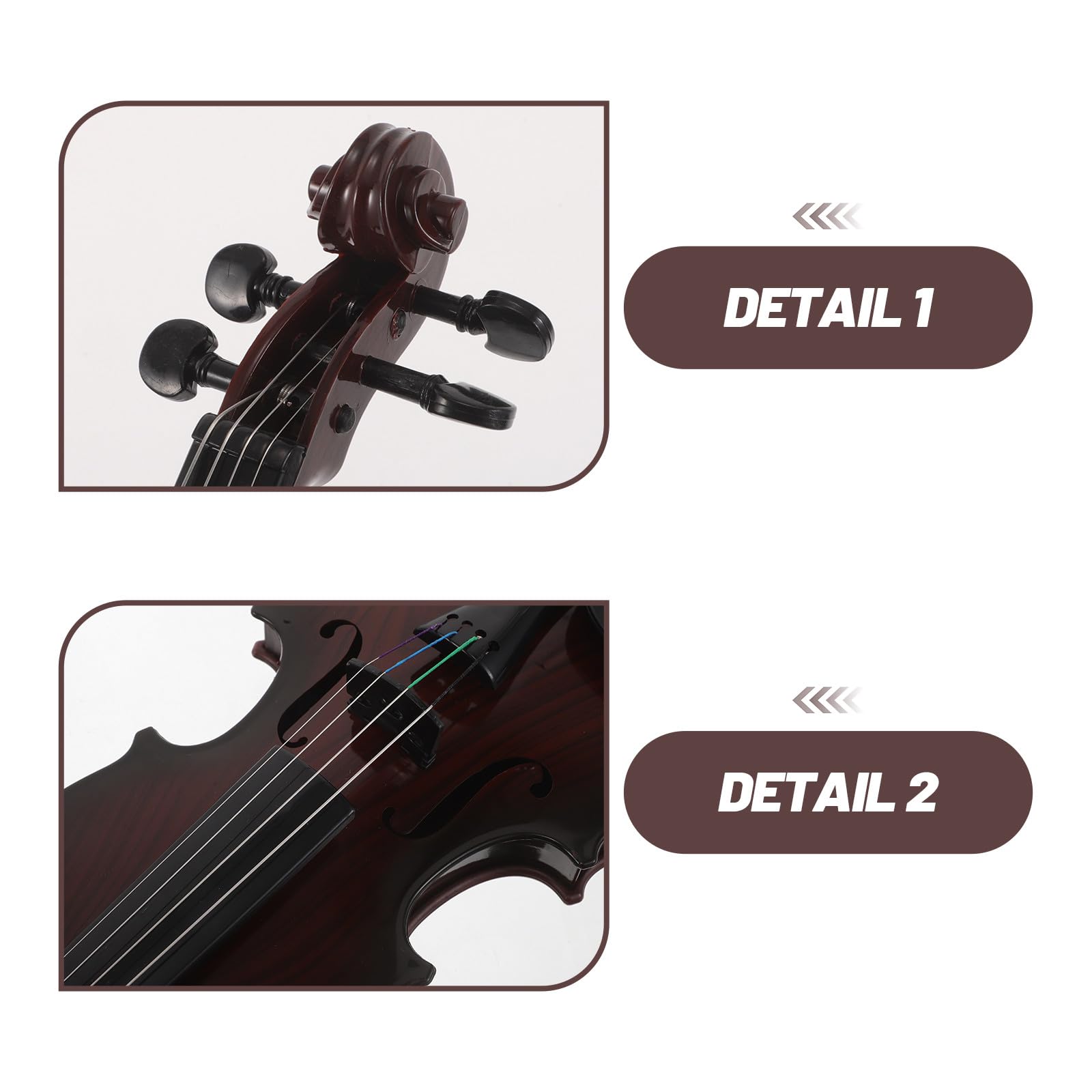 Giocattolo Violino Bambini in Plastica, Riproduzione Musicale Coffee | Back To School Party, per Pratica e Apprendimento, Accessori Spartito e Guide per Piccoli Principianti