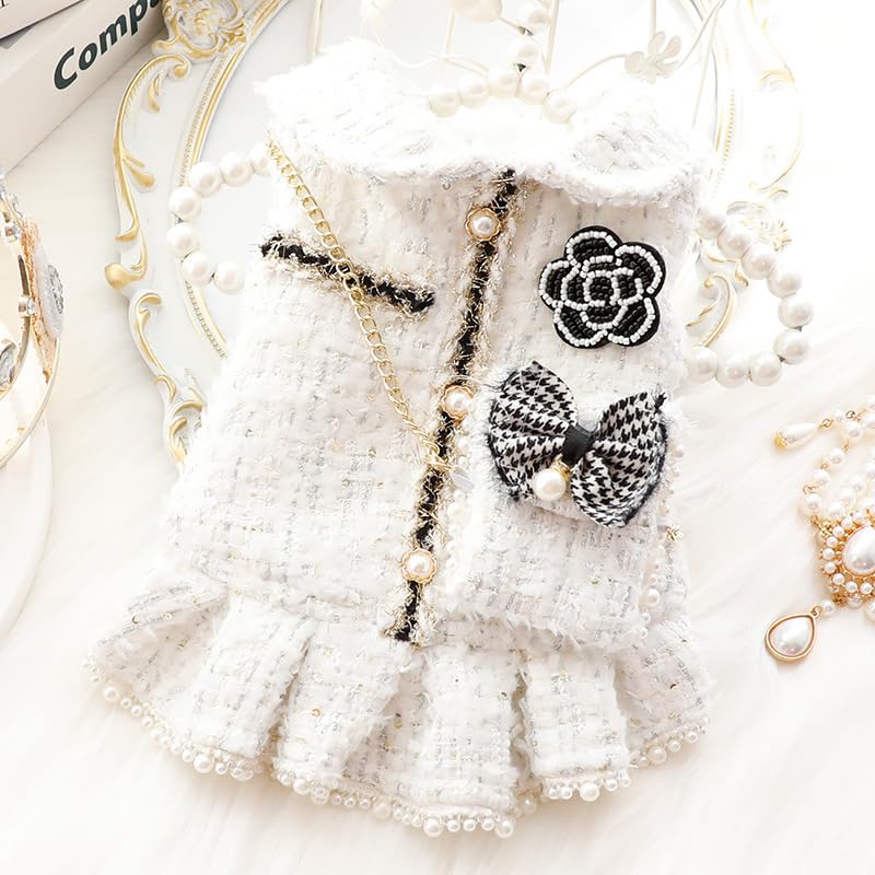 Azadogprincessdressesforsmalldogslolitaclothestweedcostumewhitepetgirlcutecoatoutfitsfallcostumeslblue  Urban Country Home Decor Aza dog princess dresses for small dogs lolita clothes tweed costume white pet girl cute coat outfits fall costumes lblue  urban country home decor