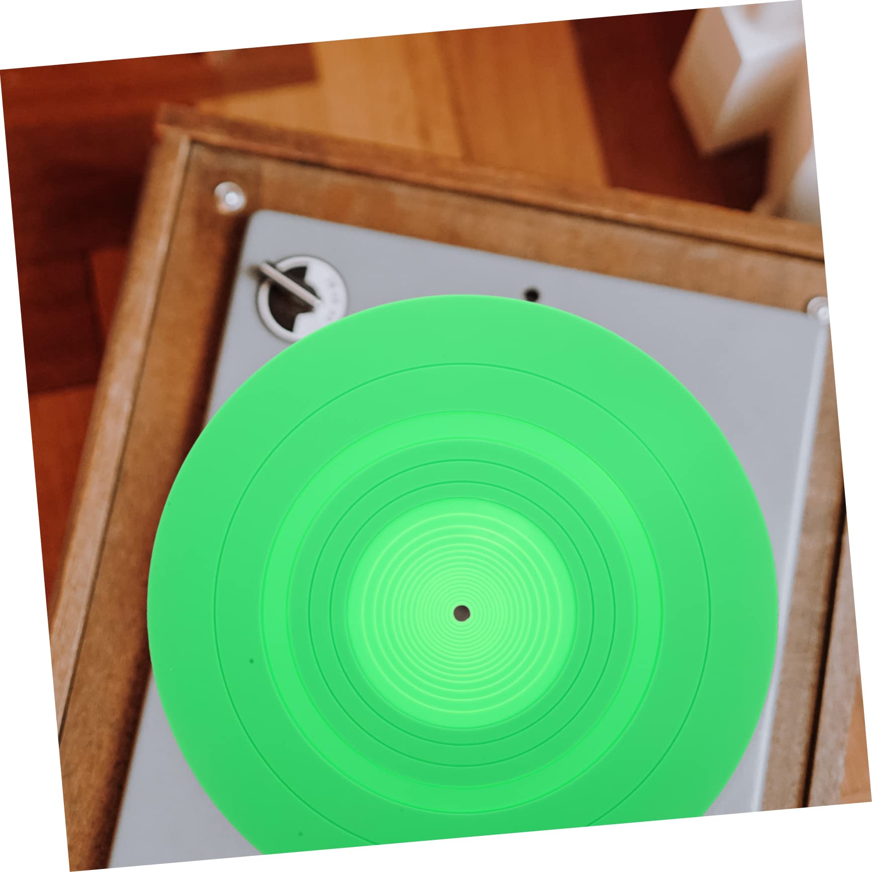 TOGEVAL Turntable Mat Static Anti-static Silicone Pad for Record Player Record Mat Silicone